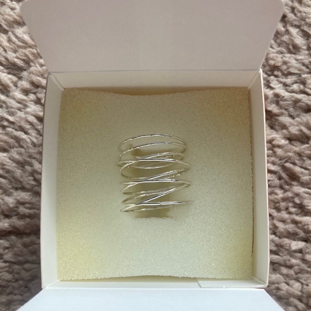 Stella & Dot Silver Spiral Ring